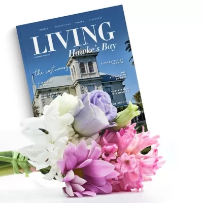 1 Year Gift Subscription of Living Hawke’s Bay + Bouquet 1